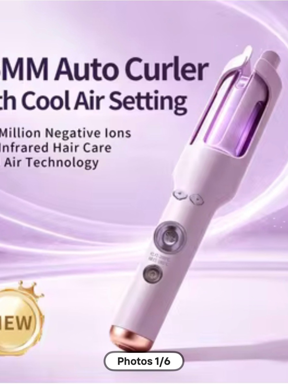 Auto Curling Hair Styler - Pink Ceramic Air Curler